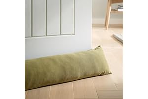 Catherine Lansfield Wilson Boudin de Porte en Velours Vert Olive