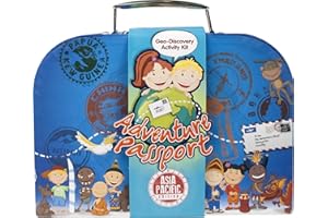 WORLD ALIVER Adventure Passports- Kit Maletín de Manualidades y Actividades Asia y Pacífico, Color surtido (World Alive 5000)