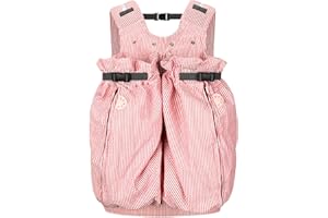 Weego Twin - Porte Bébé Jumeaux Physiologique - Naissance (1,8 kg et Plus) - Facile à Utiliser - Echarpe de Portage Oeko-Tex 100 - Tissu Gaufré Rouge & Blanc