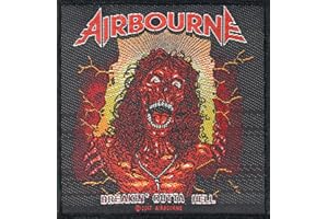 XAMIC Airbourne Badges Breakin 'Outa clair Patch tissé 10 x 10 cm