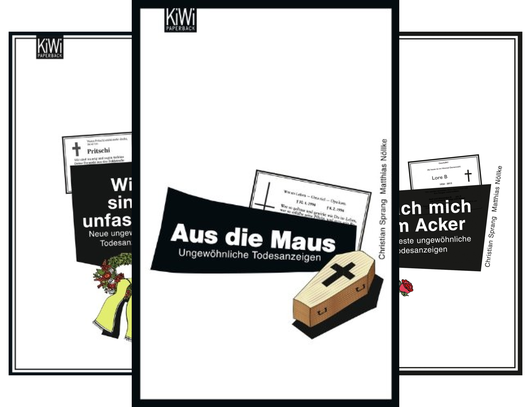 Ungewöhnliche Todesanzeigen (Reihe in 3 Bänden)