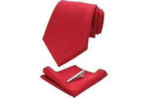 JEMYGINS Cravatta Uomo Formali Matrimonio Riunirsi Occasioni Multicolore con Fazzoletto e Fermacravatta