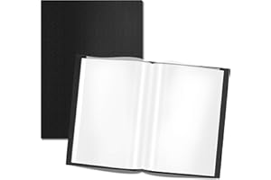 VANTASII Presentation Book 40 Clear Pockets Sleeves Protectors Art Portfolio Clear Book for Artwork, Report Sheet, Letter (Can Accommodate 24.2” X 18.4”)
