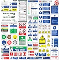 Kitchen Safety Signs Catering Self Adhesive Food Hygiene Notices Pack - View #5