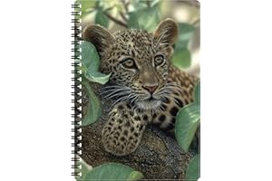3D LiveLife A5 Quaderno - Abbraccia-alberi di Deluxebase. Quaderno Leopardo 80 Pagine 3D lenticolare. Magnifico articolo da scuola o ufficio con grafica realizzata dal famoso artista Collin Bogle