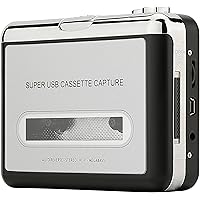 Reshow Lecteur Cassette - Lecteur Cassette Portable pour Capturer la Musique Audio MP3 Via USB - Compatible avec Les…