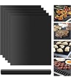 Tappetini Barbecue Antiaderenti - Set 5 Pezzi In Teflon Per Griglie A Gas, Carbone O Elettrico - Foto 10