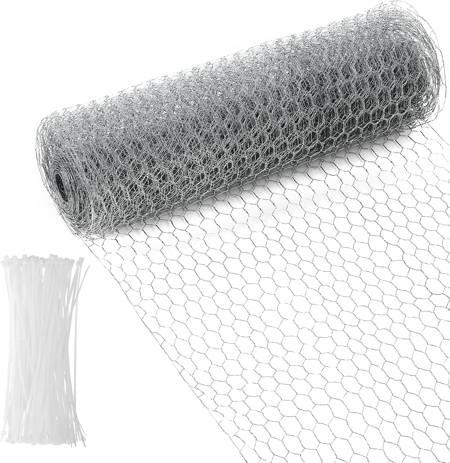 Mallas Para Gallinero,40cm x 12m Malla Conejera Alambre,Malla Conejera Alambre HexagonalGalvanizada, resistente a la oxidación, adecuada para bricolaje y decoración del hogar