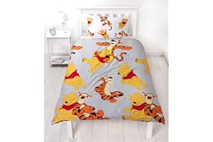 HARRY POTTER Disney Winnie The Pooh Friends Official Design Single Duvet Cover Set
