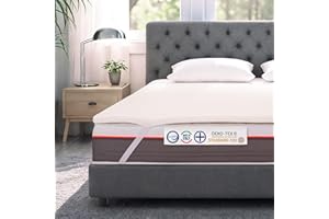 INmaterassi - Topper per Materassi, Correttore in Memory Foam, Coprimaterasso Ortopedico, Antiacaro e Antibatterico, Sfoderabile e con Fasce Angolari, Alto 5 cm, Letto Matrimoniale 180 x 190 cm