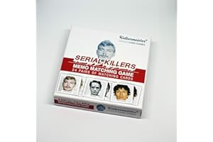 Kulturmeister - Notorious Serial Killers Memory Match Game - Thrilling Memory Matching Game with Serial Killer Theme, Engage in Great Card Fun for Game Nights & Puzzle Enthusiasts