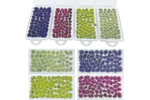 Woohome 212 PCS Modèle Arbres Gazon Lichen pour Feuillage, Multicolore Touffe d'herbe Statique Herbe Artificielle Modèle pour Le Chemin de Fer de Paysage de Train