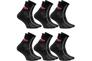 Rainbow Socks - Femme Homme Néon Chaussettes de Sport - 6 paire