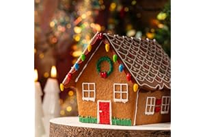 PME Cake Set de Decoración Casa de Jengibre de Navidad | Tubos de Glaseado, Sprinkles, Confeti, Lazos y Campanas (115g / 4.05oz)