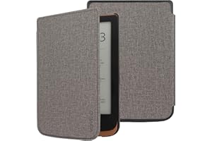 VOVIPO Cienkie twarde etui na czytnik e-booków Pocketbook Touch HD 3 / Touch Lux 5 / Touch Lux 4 / Basic Lux 2 - wysokiej jakości lekkie etui ze skóry PU z funkcją automatycznego uśpienia/budzenia