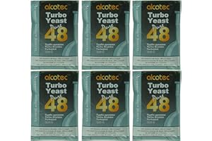 Alcotec 6X Turbohefe 48h Dual, bis 21% Alkohol (6 Packungen)