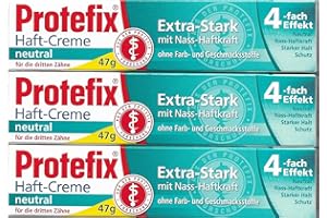 Protefix Adhesive Cream Extra Strong Neutral 3 x 40ml