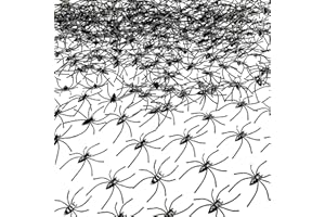 WIURGOHA 200 Pieces Halloween Realistic Plastic Spiders Black Small Spiders for Halloween Decor,Fake Spiders Prank Props for Halloween Home and Party Decorations