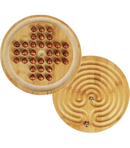 Solitaire En Bois – Jeu De Voyage, Boîte Feutrée 12 Cm, 100% Bois FSC, à Partir De 5 Ans