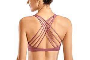 CRZ YOGA Donna Reggiseno Sportivi Yoga Reggiseni Senza Ferretto con Coppe Rimovibili