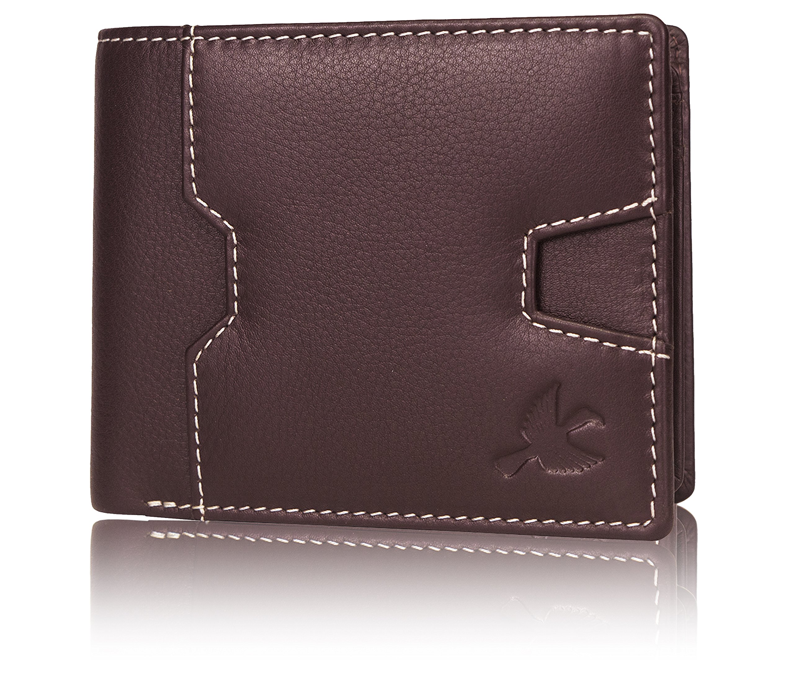 HORNBULL Denial Olive Green Genuine Leather Purse for Men | Leather Mens Wallet with RFID Blocking | Valentine's Day Gift Wallet for Men