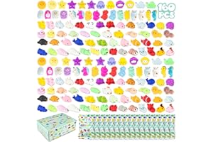 Zabawki Mochi Squishy do Toreb na Prezenty Pakiet 160 - BONNYCO | Upominki na Przyjęcia, Wypełniacze Torebek dla Dzieci Unisex, Zabawki Squishy Fidget, Wypełniacz Piniaty Kawaii