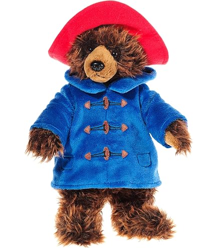 Marionnette à Main Paddington Bear - Ours En Peluche, Duffle Coat Bleu Et Chapeau Rouge - Pour Enfants Dès La Naissance