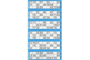 Thomas & Anca Club Supplies Ltd 600 Bingo Tickets - Pad of Blue 6 to View Flyers