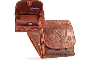 MATADOR Porte Feuilles pour Femme Cuir #Vienne Petit Porte Monnaie Femme avec élégante Boîte Cadeau, Portefeuille Homme de Luxe avec RFID, Mini Portefeuille avec de Nombreux Compartiments à Cartes