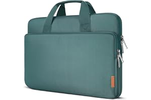 DOMISO Pochette Ordinateur 17 Pouces Sacs et Housses pour Ordinateur Portable de Protection Ordi Sacoche PC Portable 17 Pouces pour Dell HP ASUS Acer Dell XPS Laptop Notebook,Vert