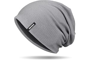 HASAGEI Mütze Herren Damen, Slouch Beanie Mütze Damen, Übergangszeit Weiche Dünne Mütze Leicht Modische Jersey Beanie Mütze, Unisex Chemo Mütze Ideal für Alle Jahreszeiten