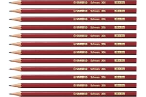 ‎STABILO STABILO - Bleistift - Schwan in rot - Härtegrad 2B - 12er Pack