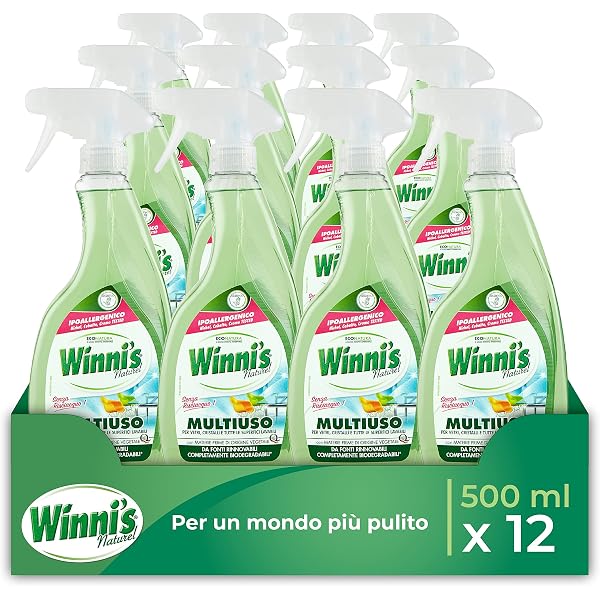WINNI‘S Doccia Trigger Haushaltsreiniger – 12 X 500 Ml, Hypoallergen, Für Müheloses Saubermachen