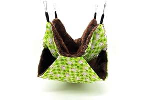 RatsLive® Nagetier Hängematte/Kleintierbett für Ratten, Hamster, Chinchillas und Eichhörnchen 35 × 35 cm (Grün)