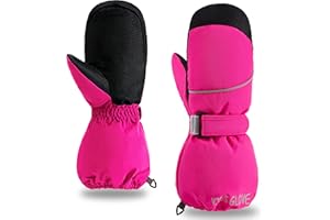 ‎THXTOMS ThxToms Kinder Ski Handschuhe Fäustlinge | Winter Handschuhe -15℃ Winddicht Wasserdicht Warm | Oxford Verdickt Kalt Wetter | Outdoor Sports Snowboard Skifahren | Junge und Mädchen für 3-14 Jahre