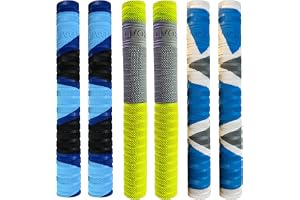 LIVOX Comfortable fit Cricket Bat Rubber Grips For Better Shock Absorption Ultra Tacky (Pack of 6)