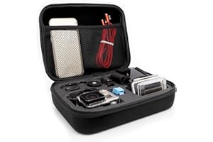 MyGadget Transporttasche kompatibel mit GoPro Hero 10 9 8 7 Xiaomi Yi – Aufbewahrungstasche für Action-Kamera & Zubehör – tragbare Tasche, Größe M