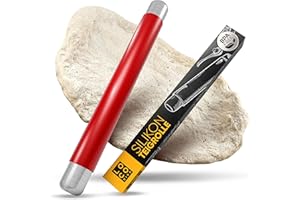 SIDORENKO Loco Bird Mattarello - rullo di pasta in silicone senza manici BPA free - accessori da forno per fondente, pizza, torta, pasta e pasta frolla - con rivestimento antiaderente - rosso