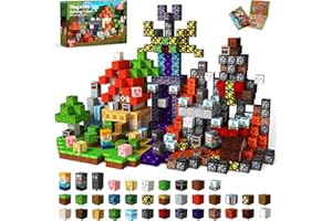 Goody King Magnetyczne Klocki Budowlane 150 Sztuk Przygoda w Lesie z Edycją Portalu Podróży w Czasie Magnetyczne Klocki Budowlane Zabawki dla Dzieci w Wieku 3 i Więcej Prezenty Wielkanocne dla Dzieci