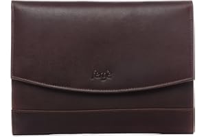 FERGÉ Aktenmappe DIN A5 echt Leder - Schreibmappe TODD M - Dokumentenmappe Herren und Damen handgefertigt