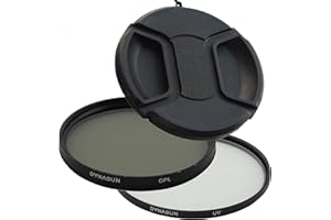 DYNASUN Digital C-PL CPL 82mm Zirkular Polfilter Pol-Filter +UV 82 mm + Objektivdeckel Schutz-Deckel