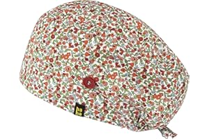 HappyHat - Gorro hospital AMAPOLAS Mujer color: Rojo