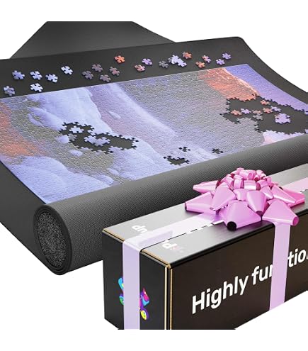 Diset 01012 Puzzle & Roll - Tappetino Per Conservare Puzzle In Corso Da 500 A 2000 Pezzi, Riponibile In Verticale - 4