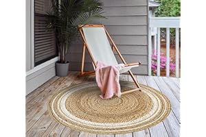 VINILIKO Design | Alfombra Vinílica Redonda Lisa Impresa - Carthago Blanca [Diam] 100 cm - Interior y Exterior, Antideslizante, Impermeable, Lavable - Varios Tamaños - Alfombra Vinilo Salón, Terraza