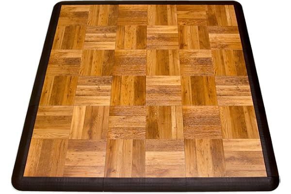 SnapFloors 3X3OAKFLOOR Kit de piste de danse modulaire (91 x 91 cm), chêne, 21 pièces