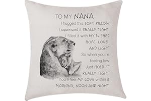 AMZKWY Grandma Nana Gifts To My Nana Cushion Cover Grandma Nana Gifts from Grandson/Granddaughter Birthday Mother's Day (Nana)