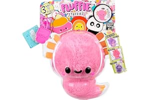 Fluffie Stuffiez Small Collectible Plush - AXOLOTL - Suprise Reveal Unboxing with ASMR Fidget DIY Fur Pulling, Ultrasoft Fluff - Great for Kids Ages 4+