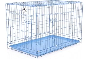 Cozy Pet Dog Cage 36" Blue (92cm) ABS Tray Folding Puppy Crate Cat Carrier Dog Crate DCP36BL