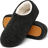 Mishansha Men's Winter House Slippers Warm Slippers Sizes 39-48 | Memory Foam, Men's Slippers, Rubber Sole, Non-Slip Winter S