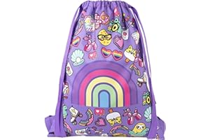 Fringoo - Sac à cordon pour enfants | Sac d'école, sac pour kit PE, sac de natation ou sac de sport | Comprend des sangles de 1,5 cm pour plus de confort